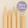 Drops Basic Double Pointed Knitting Needles Birch 20cm 5.50mm / 7.9in US9