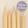 Drops Basic Double Pointed Knitting Needles Birch 20cm 6.00mm / 7.9in US10