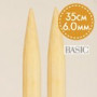 Drops Basic Single Pointed Knitting Needles Birch 35cm 6.00mm / 13.8in US10