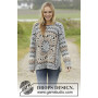 Harvest Love by DROPS Design - Crochet Jumper with Squares and Lace Pattern size S - XXXL