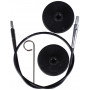 KnitPro Cable Interchangeable Circular Needles 28cm (50cm incl. needles) Black