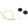 KnitPro Cable Short Interchangeable Circular Needles 20cm (40cm incl. needles) Yellow