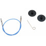 KnitPro Cable Interchangeable Circular Needles 28cm (50cm incl. needles) Blue