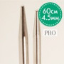 Drops Pro Fixed Circular Knitting Needles Brass 60cm 4.50mm / 23.6in US7