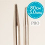 Drops Pro Fixed Circular Knitting Needles Brass 80cm 3.00mm / 31.5in US2½