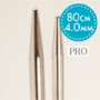 Drops Pro Fixed Circular Knitting Needles Brass 80cm 4.00mm / 31.5in US6