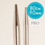 Drops Pro Fixed Circular Knitting Needles Brass 80cm 9.00mm / 31.5in US13