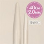 Drops Basic Circular Knitting Needles Aluminium 40cm 2.00mm / 15.7in US 0