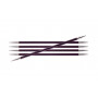KnitPro Zing Double Pointed Knitting Needles Aluminium 15cm 6.00mm / 5.9in US10 Purple Velvet