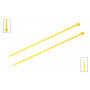 KnitPro Trendz Single Pointed Knitting Needles Acrylic 30cm 6.00mm / 9.8in US10 Yellow
