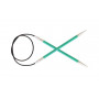 KnitPro Zing Circular Knitting Needles Aluminium 100cm 3.25mm / 39.4in US3 Emerald