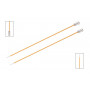 KnitPro Zing Single Pointed Knitting Needles Brass 40cm 2.25mm / 15.7in US1 Amber