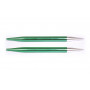 KnitPro Zing Interchangeable Circular Knitting Needles Aluminium 13cm 8.00mm / US11 Emerald