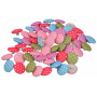 Infinity Hearts Buttons Fabric with Dots 16.5mm - 100 pcs