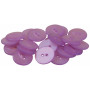 Infinity Hearts Button Acrylic Purple 19mm - 20 pcs