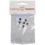 Infinity Hearts Moving Glue-on Eyes 10mm - 5 set