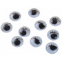 Infinity Hearts Googly Moving Glue-on Eyes 15mm - 10 pcs