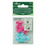 Clover Stitch Markers Medium 20 mm Pink and Blue - 20 pcs
