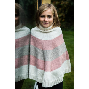 Mayflower Knitted Poncho with Stripes Pattern size 4 years - 12 years