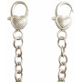Infinity Hearts Bag Chain Silver 122cm - 1 pcs