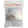Infinity Hearts Safety Eyes Black 8-14mm - 20 set