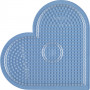 Hama Midi Pegboard Heart Large Transparent 17.5x15.5cm - 1 pcs