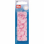 Prym Color Snaps Non-Sew Press Fasteners Plastic Round Pink 12.4mm - 30 pcs