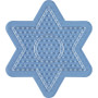 Hama Midi Pegboard Star Small Transparent 10x9cm - 1 pcs