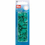 Prym Color Snaps Non-Sew Press Fasteners Plastic Round Green 12.4mm - 30 pcs