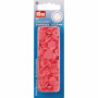 Prym Color Snaps Non-Sew Press Fasteners Plastic Round Raspberry 12.4mm - 30 pcs