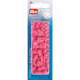 Prym Color Snaps Non-Sew Press Fasteners Plastic Heart Pink - 30 pcs