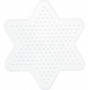 Hama Midi Pegboard Star Small White 10x9cm - 1 pcs