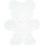 Hama Midi Pegboard Teddy Bear White 13x10.5cm - 1 pcs