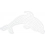 Hama Midi Pegboard Dolphin White 15.5x7.5cm - 1 pcs