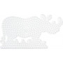 Hama Midi Pegboard Rhinoceros White 16x9cm - 1 pcs