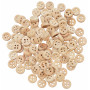 Infinity Hearts Buttons Wood 8mm - 100 pcs