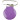Infinity Hearts Suspender Clips Round Purple - 1 pcs