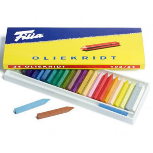 Gallery Oil Pastel, neon colours, L: 7 cm, thickness 11 mm, 12 pc/ 1 pack 