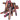 KnitPro Symfonie Lilac Buttons Rectangle 60mm - 10 pcs