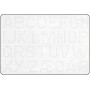 Hama Midi Pegboard Letters White 21.5x14.5cm - 1 pcs