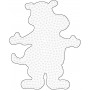 Hama Midi Pegboard Hippo White 12.5x15.5cm - 1 pcs