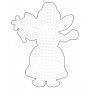 Hama Midi Pegboard Fairy White 13.5x10.5cm - 1 pcs