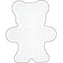 Hama Midi Pegboard Teddy Bear White 13x10.5cm - 1 pcs