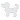 Hama Midi Pegboard Dog Small White 9.5x7.5cm - 1 pcs