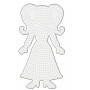 Hama Midi Pegboard Teenage Girl White 22,5x12,5cm - 1 pcs