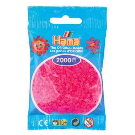 Hama Mini Beads 501-32 Neon Fuchsia - 2000 pcs 