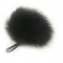 Pom Pom Rabbit Fur Black 90 mm