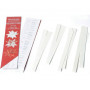 Merry Christmas Paper Star Strips Cream 45cm 15mm - 48 pcs
