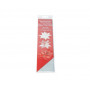 Merry Christmas Paper Star Strips Silver 45cm 15mm - 48 pcs