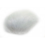 Pom Pom Rabbit Fur White 60 mm